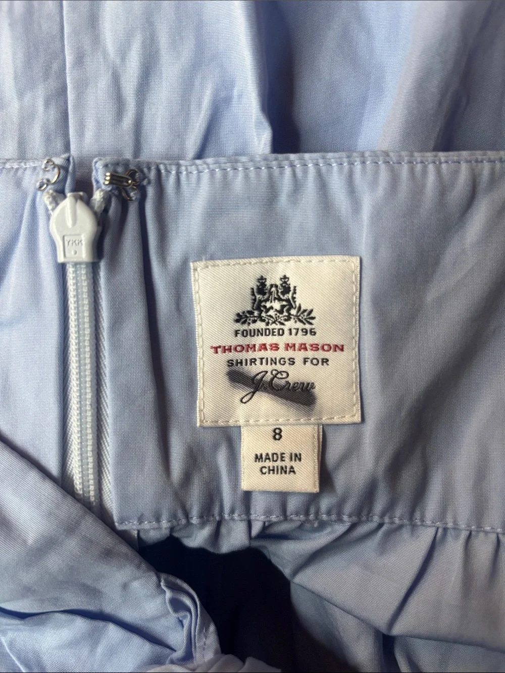 THOMAS MASON FOR J .CREW TIE-FRONT JUMPSUIT in Sky Blue Size 8~ New No Tags